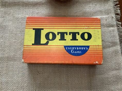 VINTAGE LOTTO Game, by Whitman Publishing Co, with .